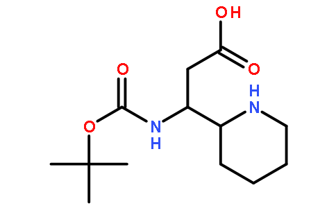 3-Boc-氨基-3-(2’-哌啶基）丙酸