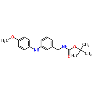 N-Boc-3-(4-甲氧基苯胺基)苯甲胺