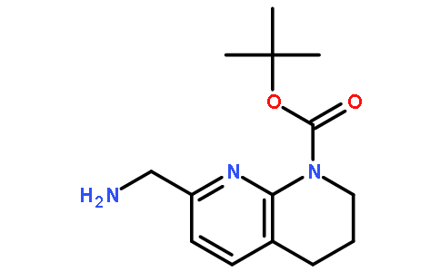 8-N-叔丁氧羰基-5,6,7,8-四氢-1,8-萘啶-2-甲胺