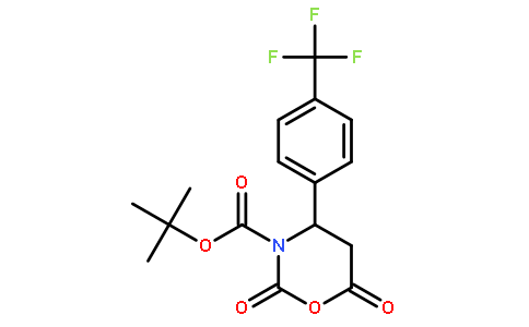 2,6-二氧代-4-(4-三氟甲基-苯基)-[1,3]噁嗪烷-3-羧酸叔丁酯