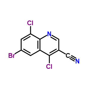 4,8-二氯-6-溴-喹啉-3-甲腈