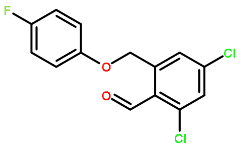 2,4-二氯-6-(4-氟苯氧基甲基)-苯甲醛
