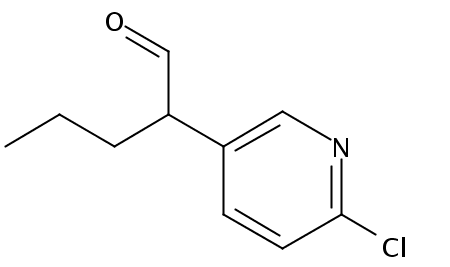3-Pyridineacetaldehyde, 6-chloro-α-propyl-