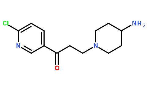 3-(4-氨基-1-哌啶)-1-(6-氯-3-吡啶)-1-丙酮