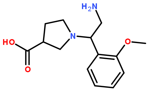 1-[2-氨基-1-(2-甲氧基苯基)-乙基]-吡咯烷-3-羧酸