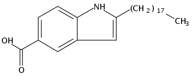 2-十八烷基-1H-吲哚-5-羧酸