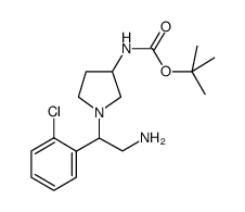 叔-丁基 N-[1-[2-氨基-1-(2-氯苯基)乙基]吡咯烷-3-基]氨基甲酸酯