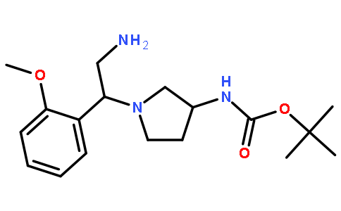 3-N-boc-氨基-1-[2-氨基-1-(2-甲氧基苯基)-乙基]-吡咯烷
