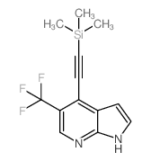 5-(Trifluoromethyl)-4-((trimethylsilyl)ethynyl)-1H-pyrrolo[2,3-b]pyridine