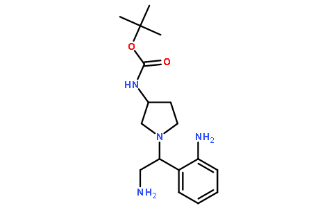 3-N-boc-氨基-1-[2-氨基-1-(2-氨基苯基)-乙基]-吡咯烷