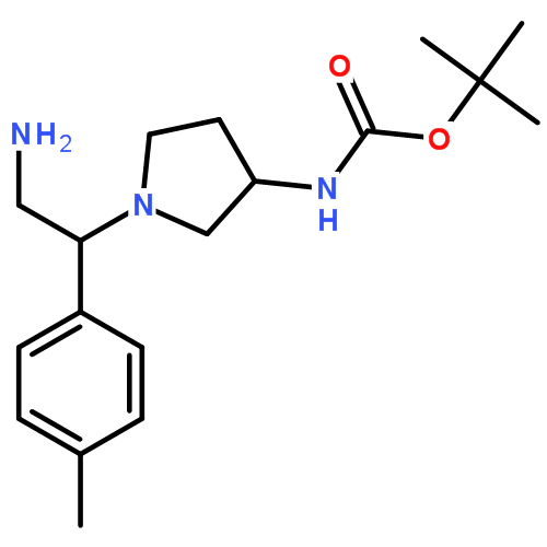 3-N-boc-1-(2-氨基-1-对甲苯基乙基)-吡咯烷
