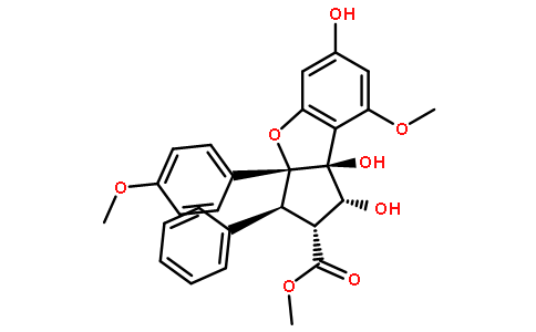 (1R,2R,3S,3AR,8BS)-2,3,3A,8B-四氢-1,6,8B-三羟基-8-甲氧基-3A-(4-甲氧基苯基)-3-苯基-1H-环戊并[B]苯并呋喃-2-甲酸甲酯