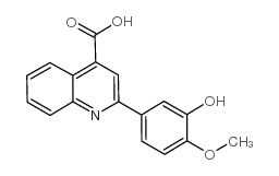 2-(3-羟基-4-甲氧基苯基)喹啉-4-羧酸