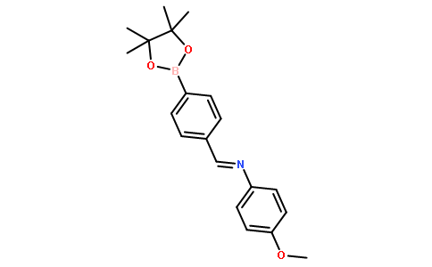 4-((4-甲氧基苯基亚氨基)甲基)苯硼酸频那醇酯