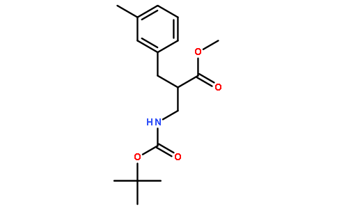 2-n-boc-2-氨基甲基)-3-间甲苯-丙酸甲酯