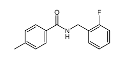 Benzamide, N-[(2-fluorophenyl)methyl]-4-methyl