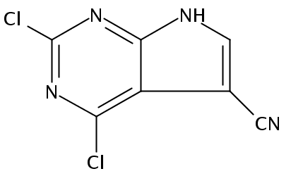 2,4-Dichloro-7H-pyrrolo[2,3-d]pyrimidine-5-carbonitrile