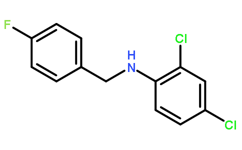 2,4-dichloro-N-[(4-fluorophenyl)methyl]aniline