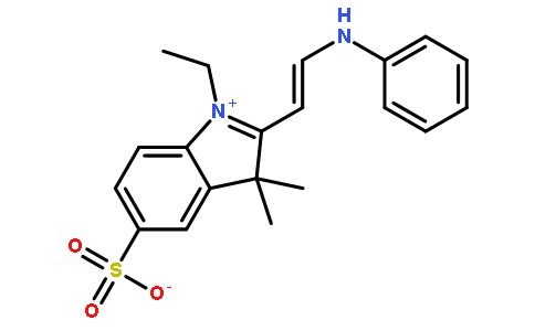 3H-吲哚正离子，1-乙基-3,3-二甲基-2-[2-(苯基氨基)乙烯基]-5-硫代,内盐.