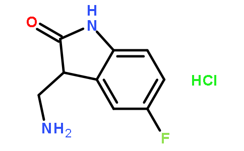 3-(氨基甲基)-5-氟-1,3-二氫-2H-吲哚-2-酮鹽酸鹽