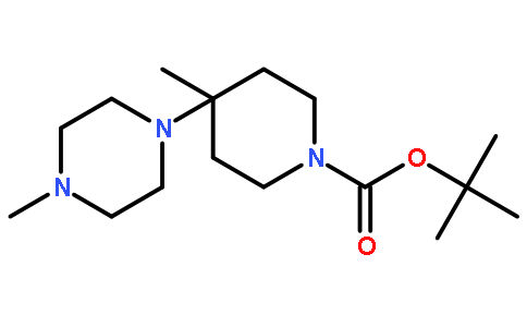 1-Boc-4-甲基-4-(4-甲基哌嗪-1-基)哌啶