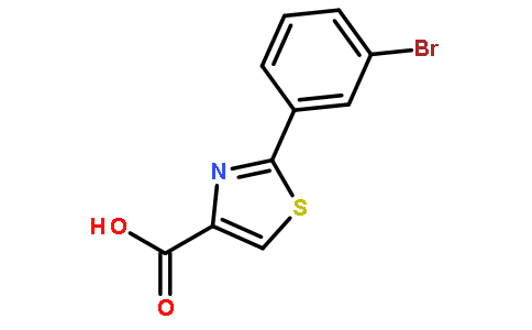 2-(3-溴苯基)-4-噻唑羧酸