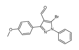 5-溴-3-(4-甲氧基苯基)-1-苯基-1H-吡唑-4-甲醛