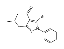 5-bromo-3-(2-methylpropyl)-1-phenylpyrazole-4-carbaldehyde