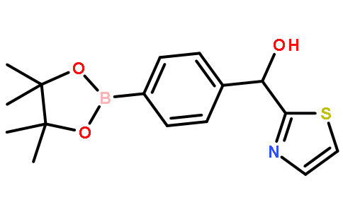 4-[羟基(2-噻唑基)甲基]苯硼酸频哪酯
