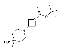 2-Methyl-2-propanyl 3-(4-hydroxy-4-methyl-1-piperidinyl)-1-azetid inecarboxylate