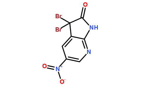 3,3-二溴-5-硝基-1H-吡咯并[2,3-b]吡啶-2(3H)-酮