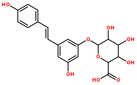 (3S,4S,5S,6S)-3,4,5-三羟基-6-[3-羟基-5-[(E)-2-(4-羟基苯基)乙烯基]苯氧基]四氢吡喃-2-羧酸