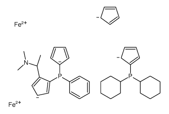 1-DICYCLOHEXYLPHOSPHINO-1′-{(R)-{(RP)-2-[(S)-1-(DIMETHYLAMINO)ETHYL]FERROCENYL}PHENYLPHOSPHINO}FERROCENE