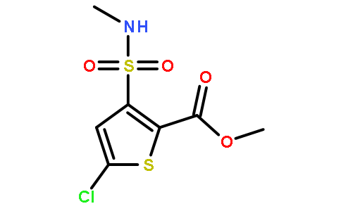 5-氯-3-(N-甲基氨磺酰基)-噻吩-2-甲酸甲酯