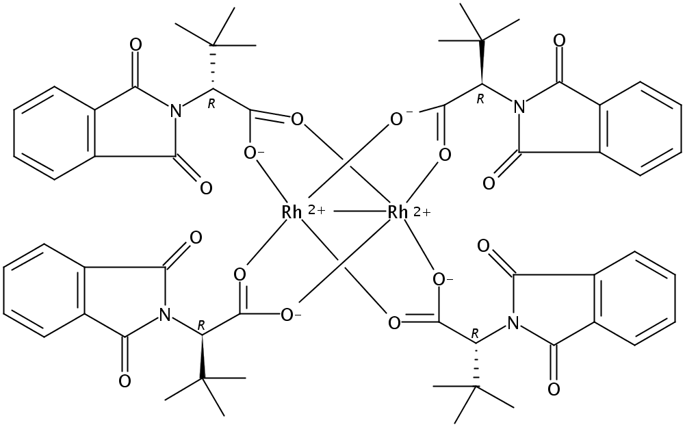 四[N-邻苯二甲酰-(R)-叔亮氨酸基]二铑,双(乙酸乙酯)加合物