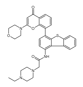 1-​Piperazineacetamide, 4-​ethyl-​N-​[4-​[2-​(4-​morpholinyl)​-​4-​oxo-​4H-​1-​benzopyran-​8-​yl]​-​1-​dibenzothienyl]​-
