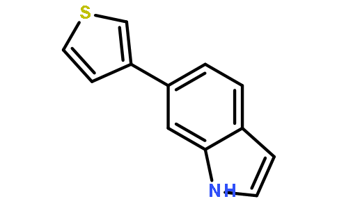 6-噻吩-3-基-1H-吲哚