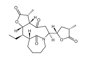 (1R,2R,3S,6R,7S,10S)-2-Ethyl-6-methyl-10-[(2S,4S)-4-methyl-5-oxotetrahydro-2-furanyl]-4-oxa-11-azatricyclo[9.4.1.03,7]hexadecane-5,8,16-trione