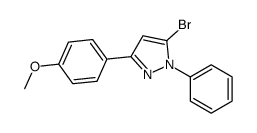 5-bromo-3-(4-methoxyphenyl)-1-phenylpyrazole