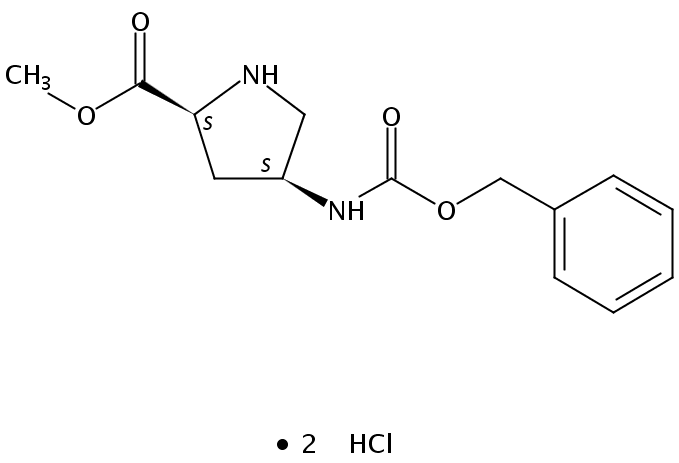 (2S,4S)-Methyl 4-(((benzyloxy)carbonyl)amino)pyrrolidine-2-carboxylate dihydrochloride