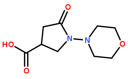 1-(4-吗啉)-5-氧代-3-吡咯烷羧酸