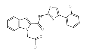 2-[[[4-(2-氯苯基)-2-噻唑基]氨基]羰基]-1H-吲哚-1-乙酸