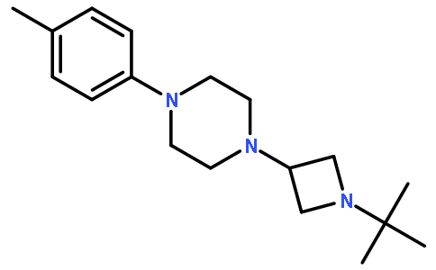 N-叔丁基-3(对甲基苯基哌嗪)氮杂环丁烷