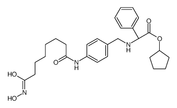 cyclopentyl (2S)-2-[[4-[[8-(hydroxyamino)-8-oxooctanoyl]amino]phenyl]methylamino]-2-phenylacetate