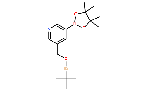 3-((叔丁基二甲基甲硅烷基氧基)甲基)-5-(4,4,5,5-四甲基-1,3,2-二噁硼烷-2-基)吡啶
