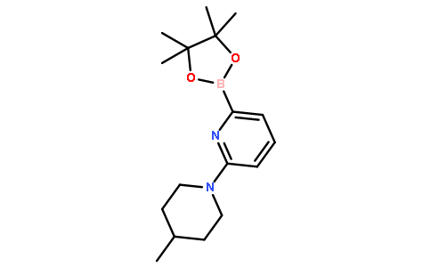 2-(4-甲基-1-哌啶基)-6-(4,4,5,5-四甲基-1,3,2-二噁硼烷-2-基)吡啶