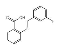 2-[(3-fluorophenyl)methylsulfanyl]benzoic acid