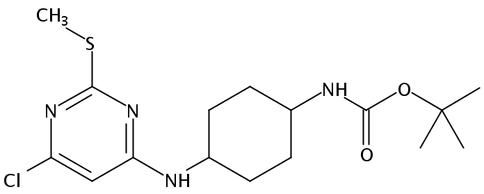 tert-Butyl (4-((6-chloro-2-(methylthio)pyrimidin-4-yl)amino)cyclohexyl)carbamate