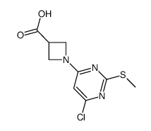 1-(6-Chloro-2-(methylthio)pyrimidin-4-yl)azetidine-3-carboxylic acid