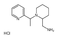 (1-(1-(Pyridin-2-yl)ethyl)piperidin-2-yl)methanamine hydrochloride